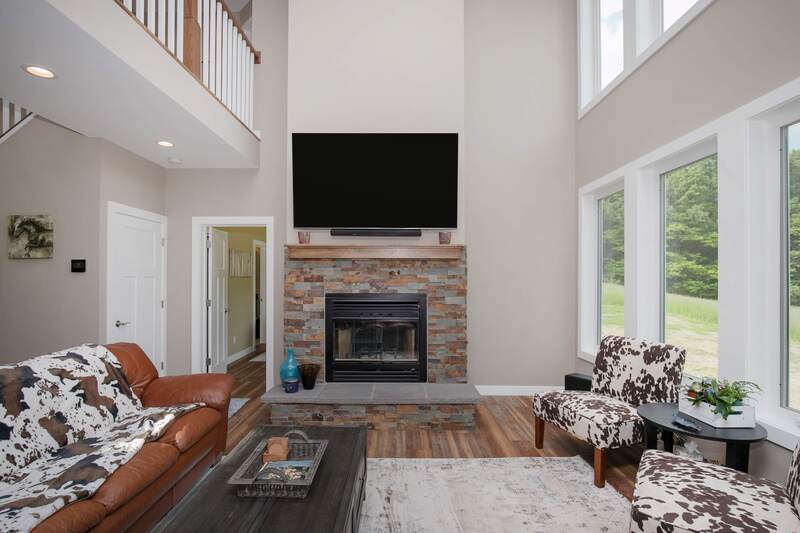 Custom Stone fireplace
